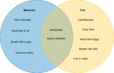 Venn Diagram Of Animals