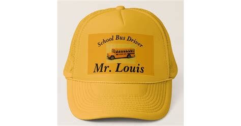 School Bus Driver Trucker Hat | Zazzle