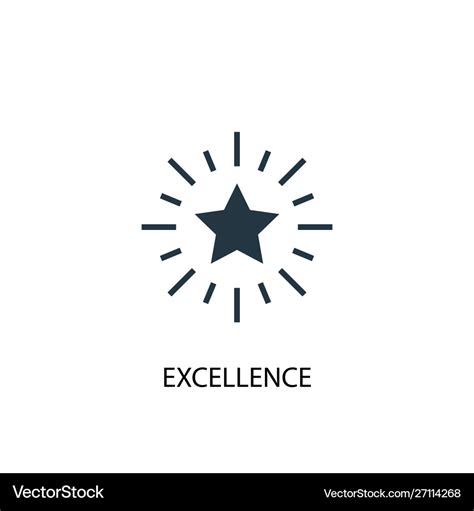 Excellence icon simple element Royalty Free Vector Image