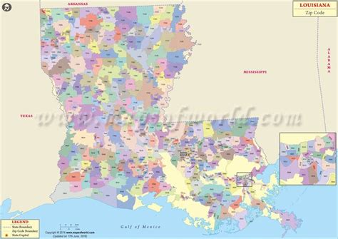 Lafayette La Zip Code Map - map of interstate