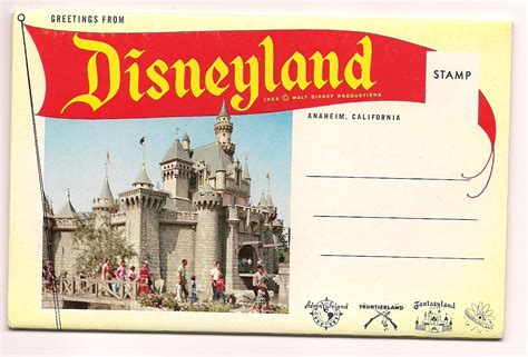 Judy's Postcards Plus: Disneyland Postcard Folder 1955