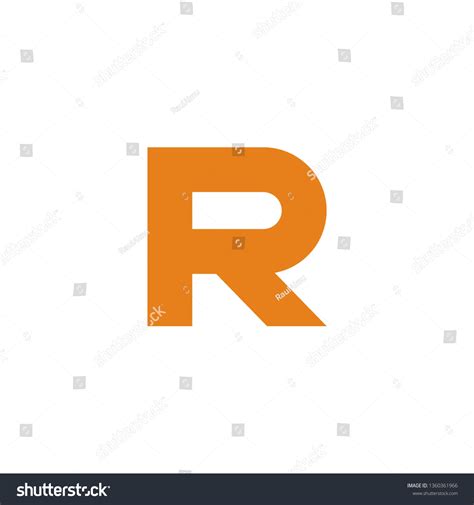 R Font Logo Modern Design Vector Stock Vector (Royalty Free) 1360361966 | Shutterstock