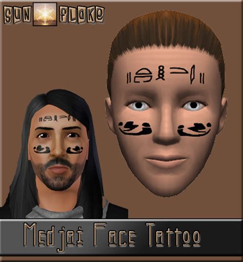 The Sims Resource - Medjai Face Tattoo