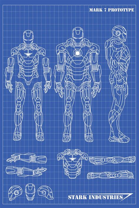 Iron Man Blueprints by nickgonzales7 | Iron man suit, Iron man art ...