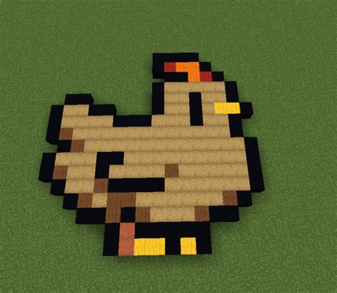 Stardew Valley Chicken Pixel Art Minecraft Map