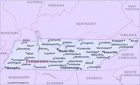 tennessee county map with zip codes