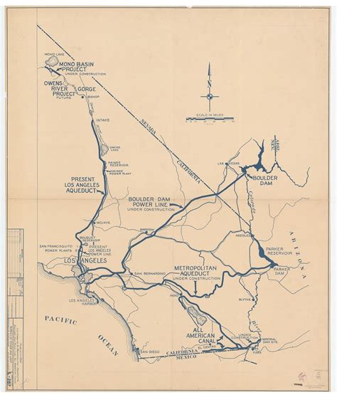 Los Angeles Aqueduct Map - California southern Map