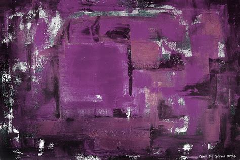 Purple Abstract Painting by Gina De Gorna - Fine Art America