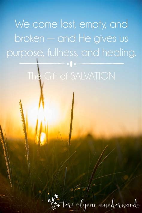 The Gift of SALVATION | Salvation, True gift, Favorite quotes