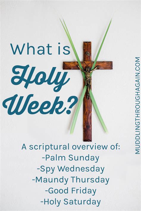 What is Holy Week? A Brief Overview - Muddling Through Together