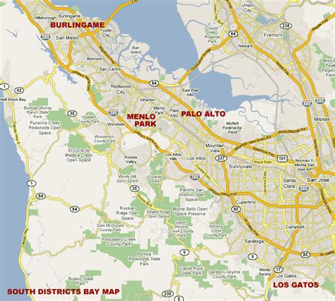 SF South Bay Shopping Map | Shopping Guide San Francisco's Favorite and Most Popular Places to Shop