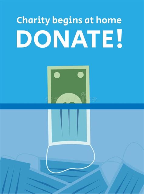 Donation for Fight Coronavirus Flat Illustration . Donate Money for Medical Equipment To Help ...