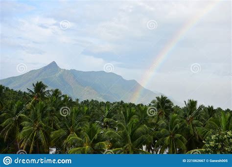 Rare Full Arch Double Rainbow Stock Image - Image of idyllic, lower: 221062667