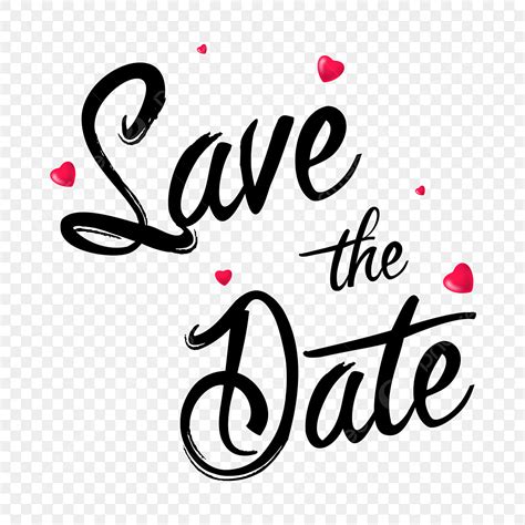 Save The Date Vector Hd PNG Images, Wedding Save The Date Illustartion ...