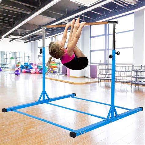 Dai&F Gymnastics Bar for Kids, Height Adjustable Junior Training Bar, Horizontal Kip Bar Ideal ...