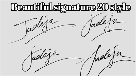 ️Create a Stylish Signature with letter **J** | Signature J | Customer Signature J - YouTube