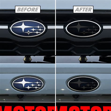 FOR 18-22 Subaru Crosstrek Front & Rear Emblem SMOKE Precut Vinyl Tint Overlays | eBay