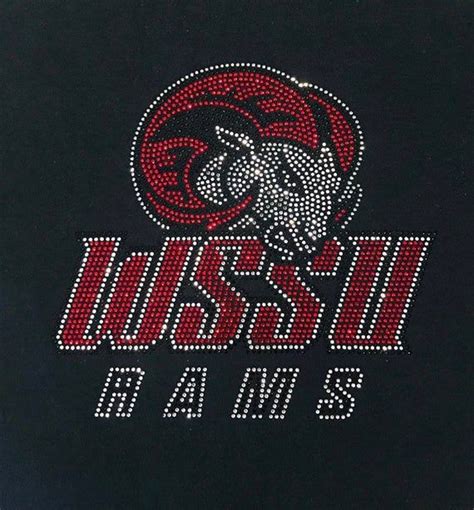 WSSU Rams new logo Rhinestone T-shirt | Etsy | Rhinestone heat transfer ...