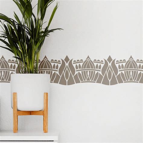 Wall Border Stencils Reusable Border Stencils for Painting Furniture Stencils SUNSHINE - Etsy