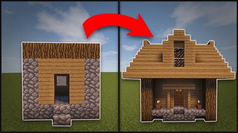 Minecraft: How To Remodel A Village Small House - YouTube | Minecraft ...