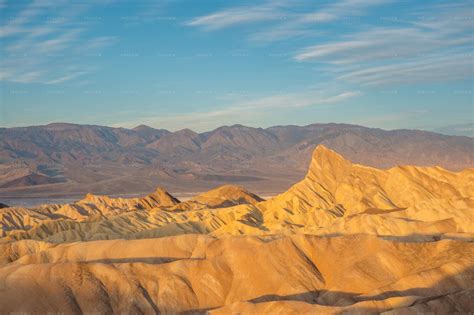 Zabriskie Point At Sunrise - Stock Photos | Motion Array