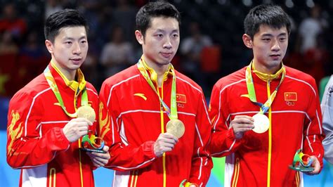 China sweeps table tennis gold for third straight Olympics - ESPN