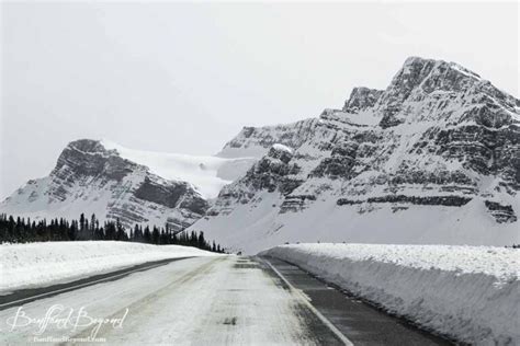 icefields parkway road conditions in winter