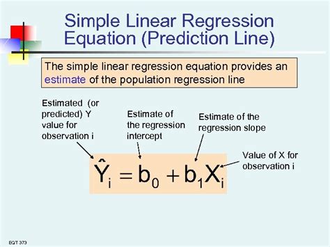 Chapter 3 Simple Linear Regression EQT 373