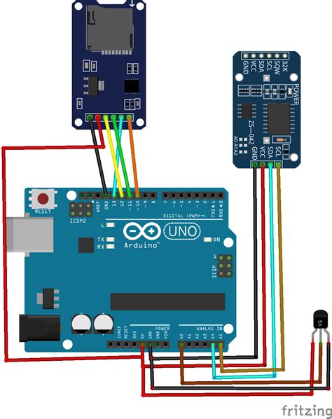 How to Make an Arduino SD Card Data Logger for Temperature Sensor Data ...