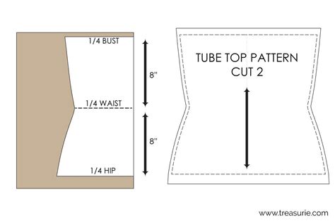 Tube top pattern – Artofit