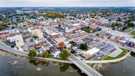 Tiffin Ohio | October 2018 aerial view of downtown Tiffin, O… | Gene ...