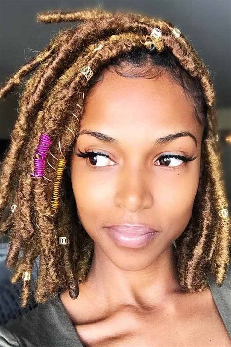 Short Faux Locs Hairstyle #fauxlocs #shorthair Crochet Braids Marley Hair, Crochet Dreads ...