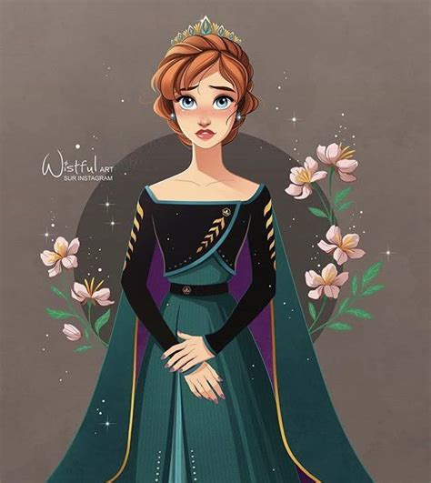 Queen Anna (by wistful.art) : r/Frozen