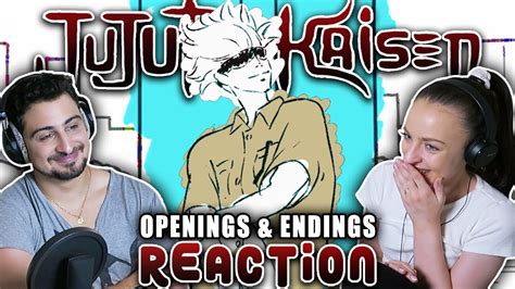 We react to EVERY JUJUTSU KAISEN OPENING AND ENDING! | (Season 1) - YouTube