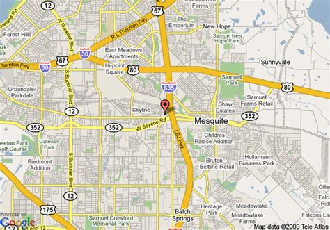 Mesquite Texas Map