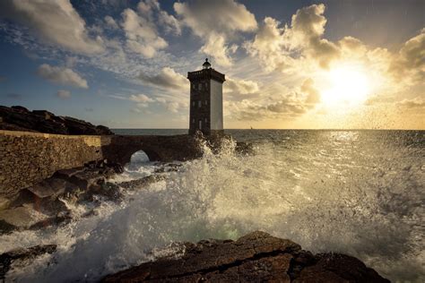 1080P, Le Conquet, France, Lighthouse of Kermorvan, Brittany HD Wallpaper