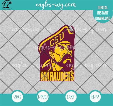 Central State Marauders Logo SVG PNG file for Cricut