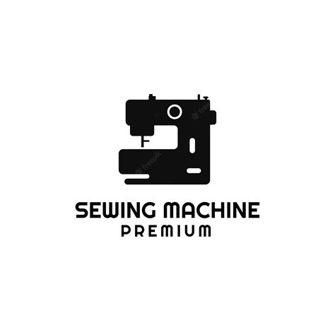 Premium Vector | Sewing machine logo vector design template illustration