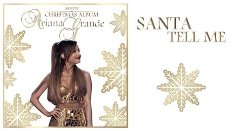 Ariana Grande - Santa Tell Me (Live Studio Version) - YouTube