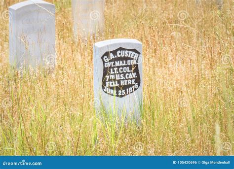 Little Bighorn Battlefield National Monument, MONTANA, USA - JULY 18 ...