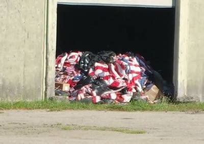 Pile of American flags found in garbage at RI veterans cemetery - The ...