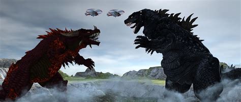 Godzilla Vs Baragon. by TeddyBlackBear2040 on DeviantArt