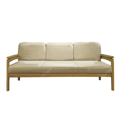 Realistic Furniture Beige Sofa, Realistic, Furniture, Beige PNG Transparent Clipart Image and ...