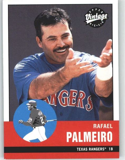 2001 Upper Deck Vintage 81 Rafael Palmeiro - Texas Rangers (Baseball ...