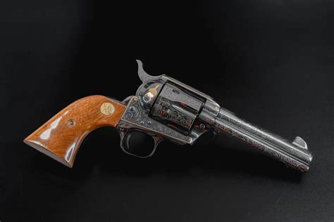 Colt SAA Gold Inlay Engraved Revolver | Luxus Capital