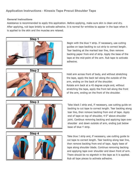 Kinesio instructions for shoulder #precut #kinesiologytape Bursitis Shoulder, Kt Tape, Shoulder ...