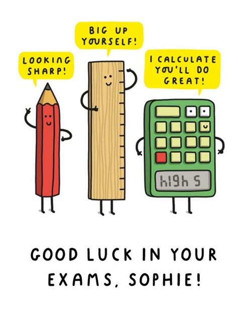 Good Luck In Your Exams Funny Card | Moonpig