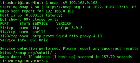 Nmap: Scan Ports To Detect Services and Vulnerabilities – Linux Consultant