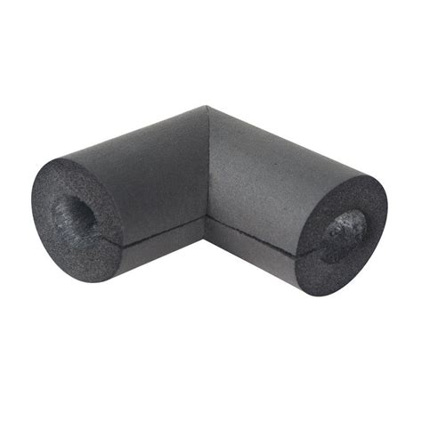 Everbilt 3/4 in. Rubber Pre-Slit Pipe Insulation Elbow HPF07812EL2 ...