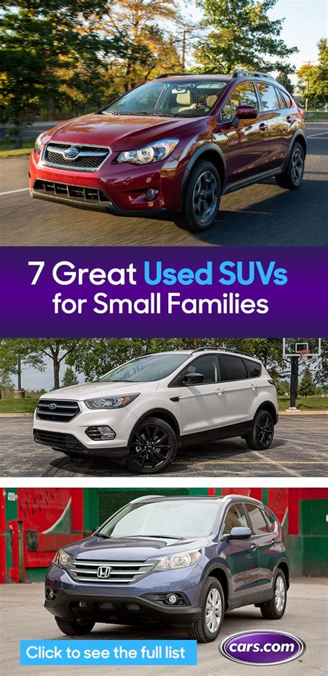 7 Best Used SUVs for Small Families | News from Cars.com | Cars.com, Family suv, Best